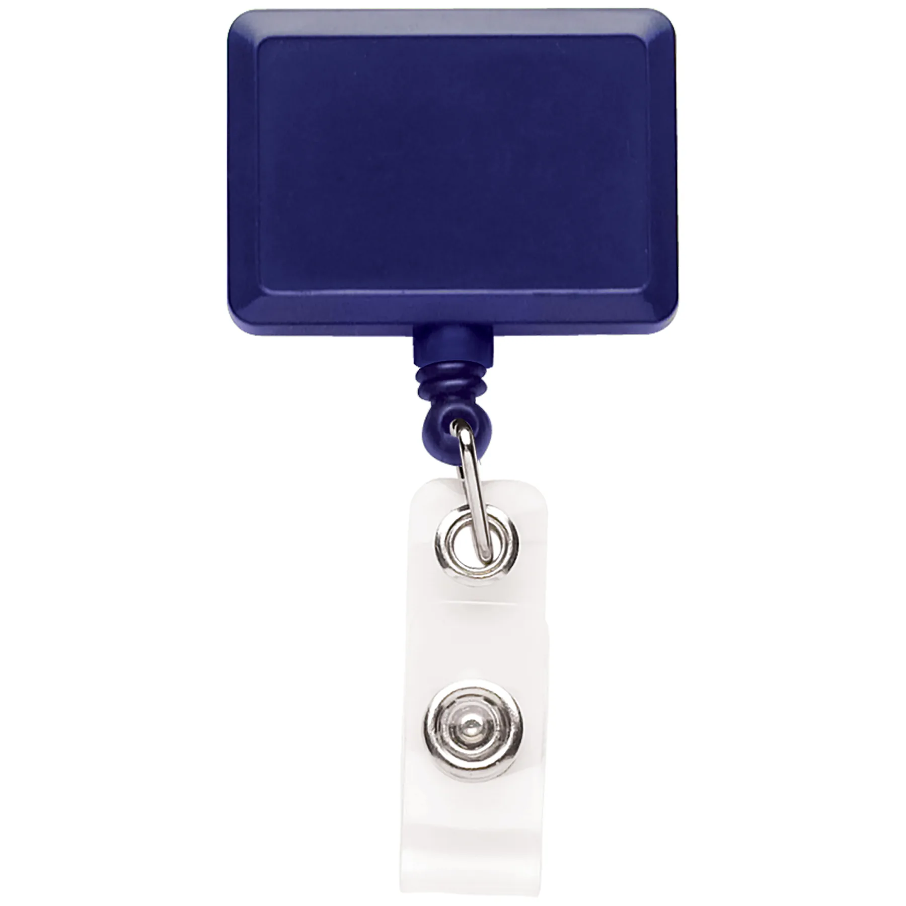 Rectangle Retractable Badge Reel w/belt cliip view 2