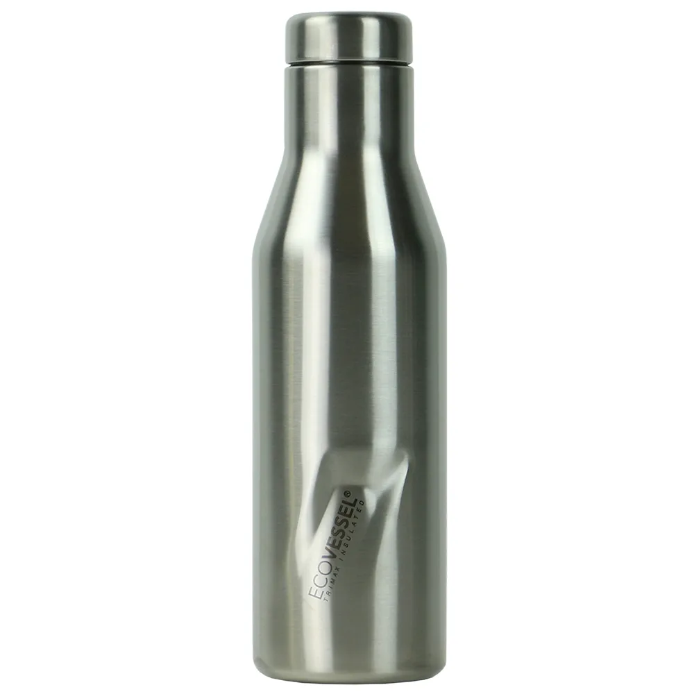 EcoVessel Aspen 16 Oz Insulated Ss Water Bottle - Silver