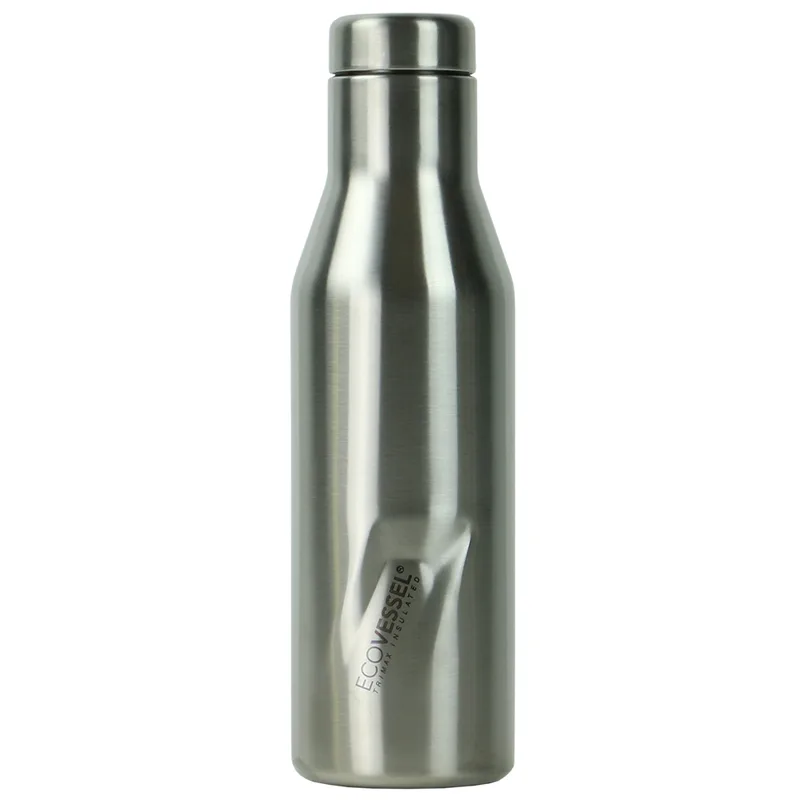 EcoVessel Aspen 16 Oz Insulated Ss Water Bottle - Silver