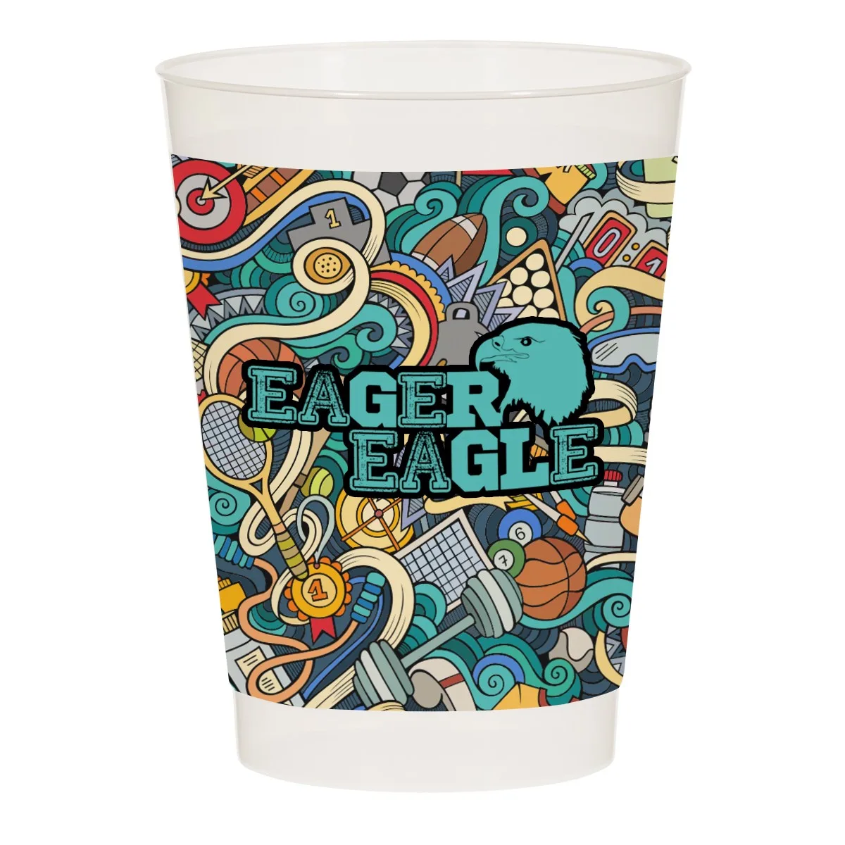 10 Oz. Full Color Frost Flex Cup view 2