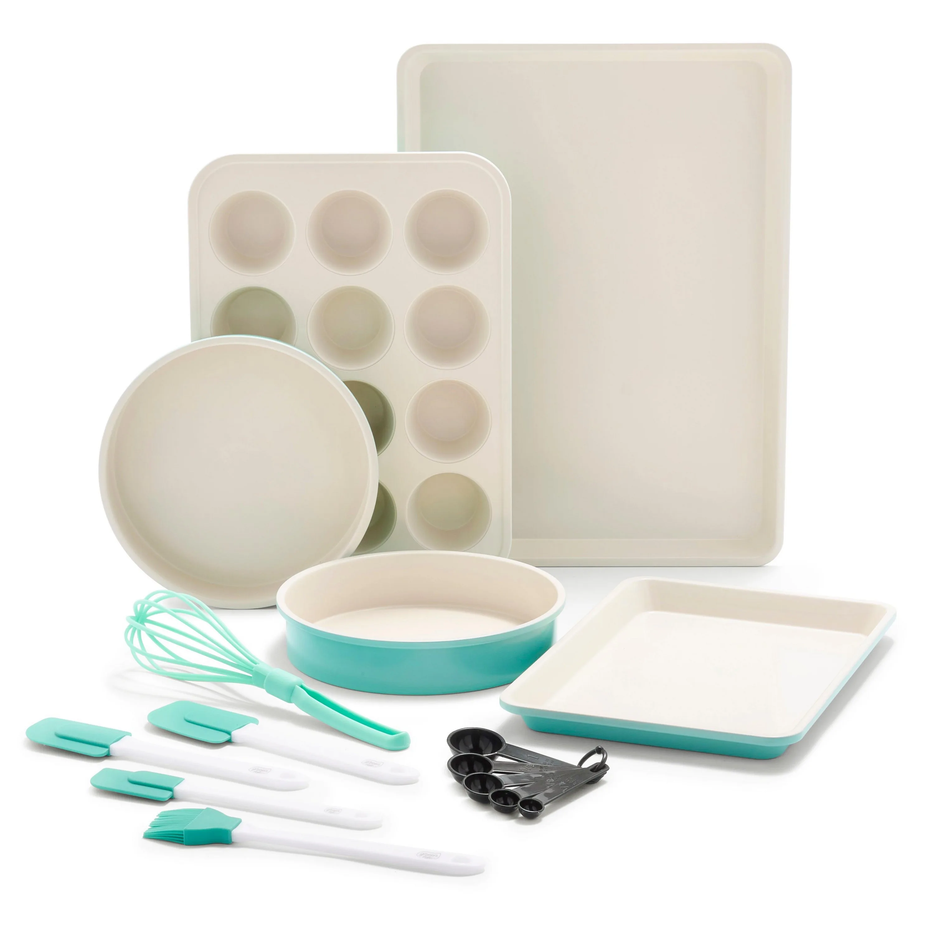 GreenLife 12Pc Healthy Ceramic Nonstick Bakeware Set - Turquoise
