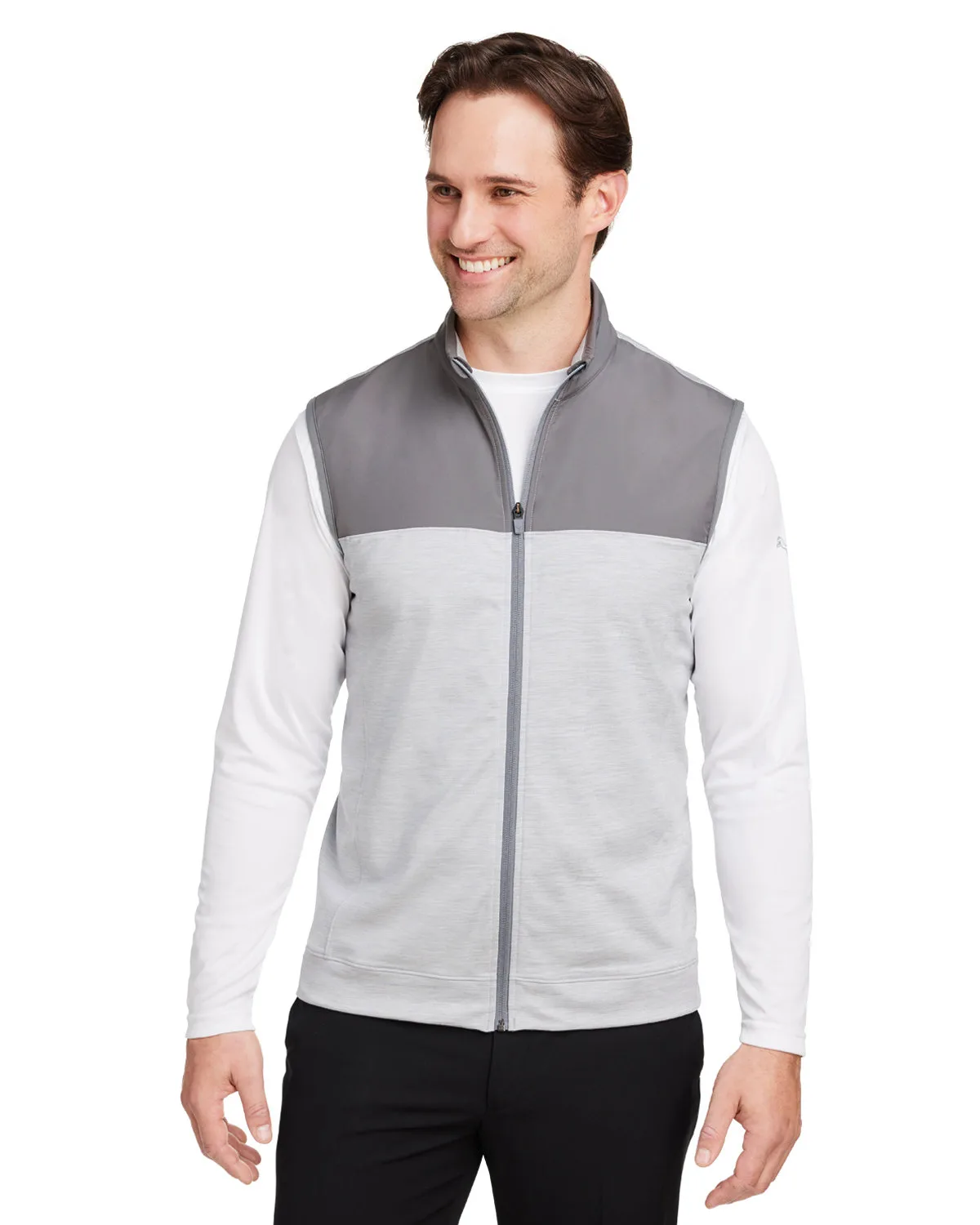 PUMA GOLF Men's Cloudspun Colorblock Vest view 2