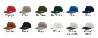 5-Panel Mid-Profile Chino Twill Classic Fit Cap view 7