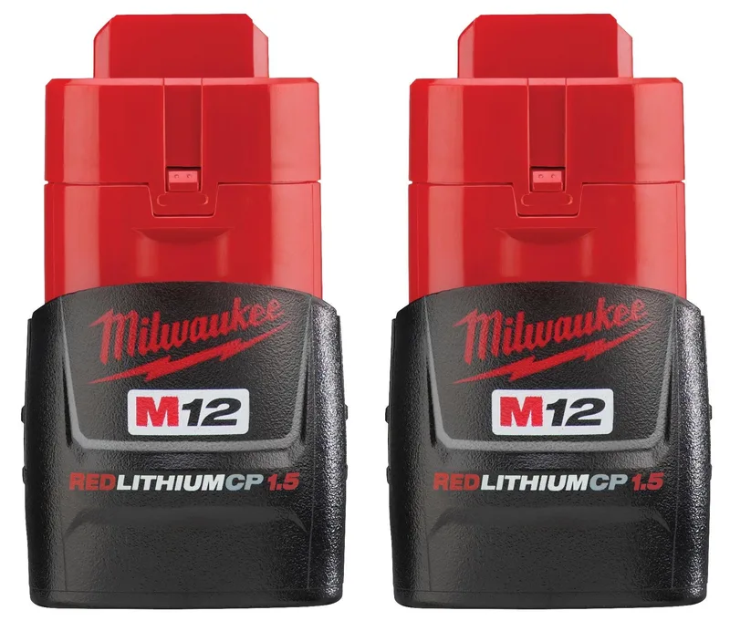 Milwaukee M12 Redlithium Battery 2-Pack
