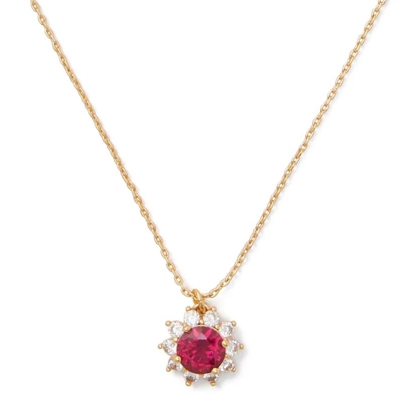 kate spade new york Sunny Halo Pendant - Fuchsia