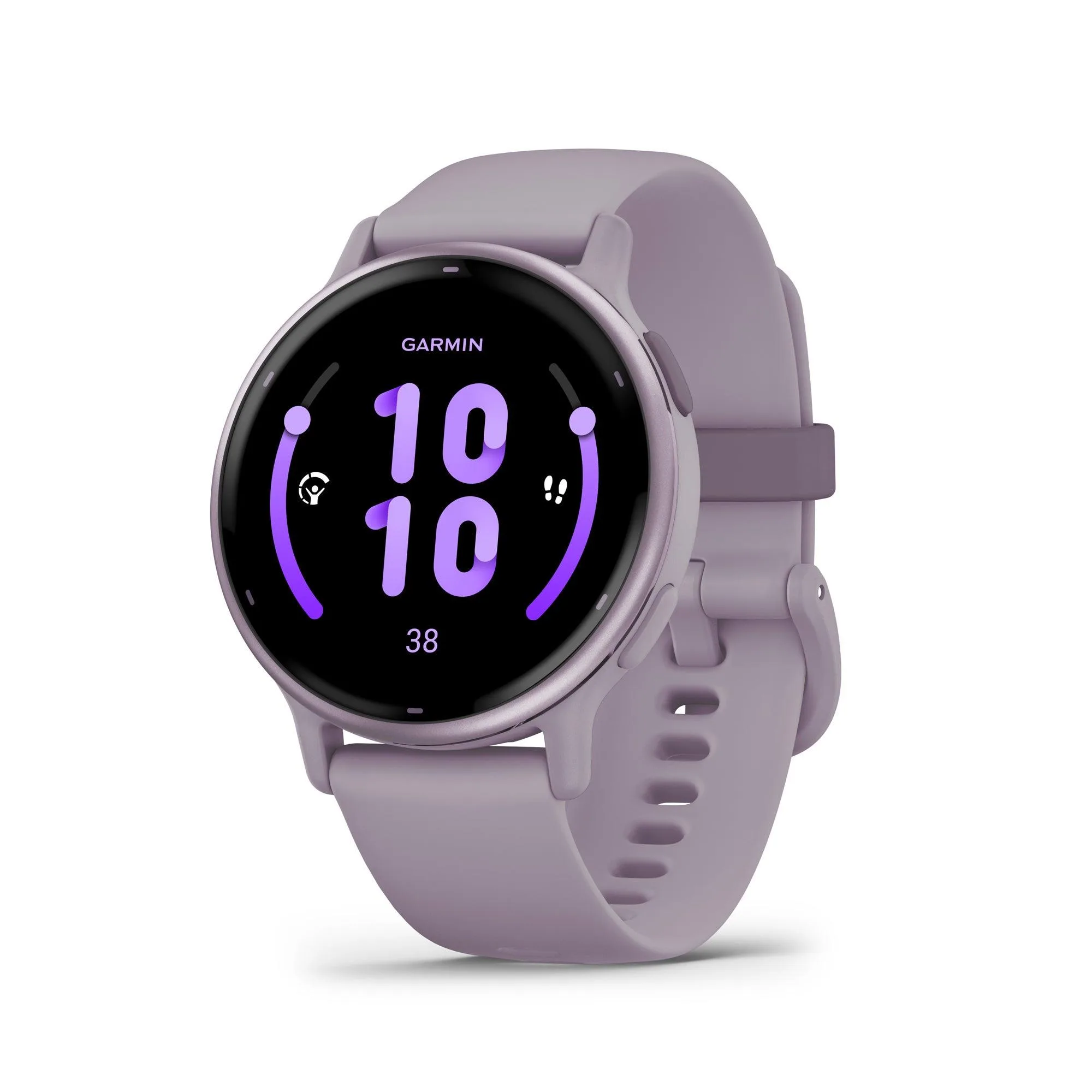 Garmin® Vivoactive 5 Fitness Smartwatch Metallic Orchid W/ Orchid Silicone Band
