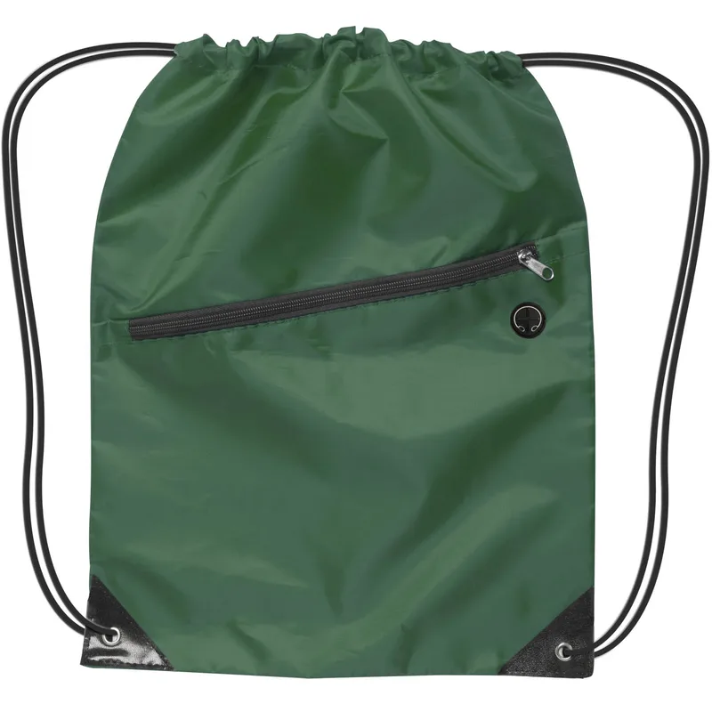 Drawstring Backpack w/ Zipper view 4
