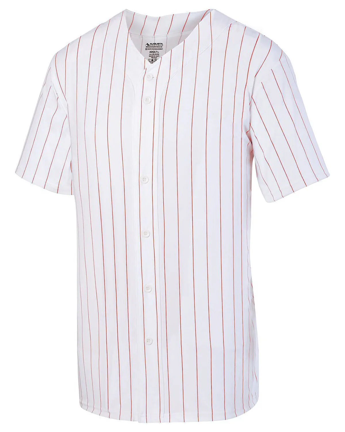 Augusta Unisex Pin Stripe Baseball Jersey view 3