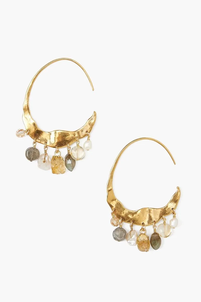 Chan Luu 18K Plated Citrine Mix Earrings