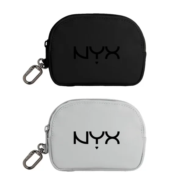 Branson Round Recycled PU Zip Pouch view 2