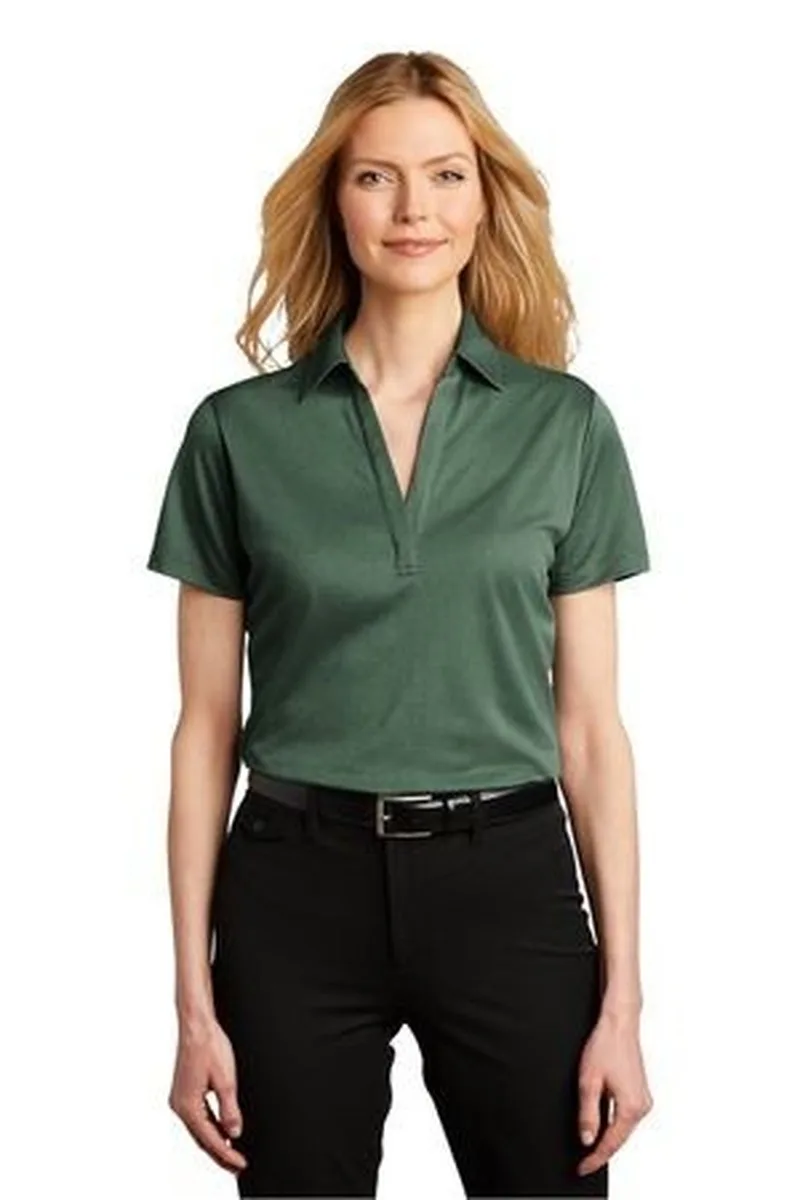 Port Authority ® Women's Heathered Silk Touch ™ Performance Polo.
