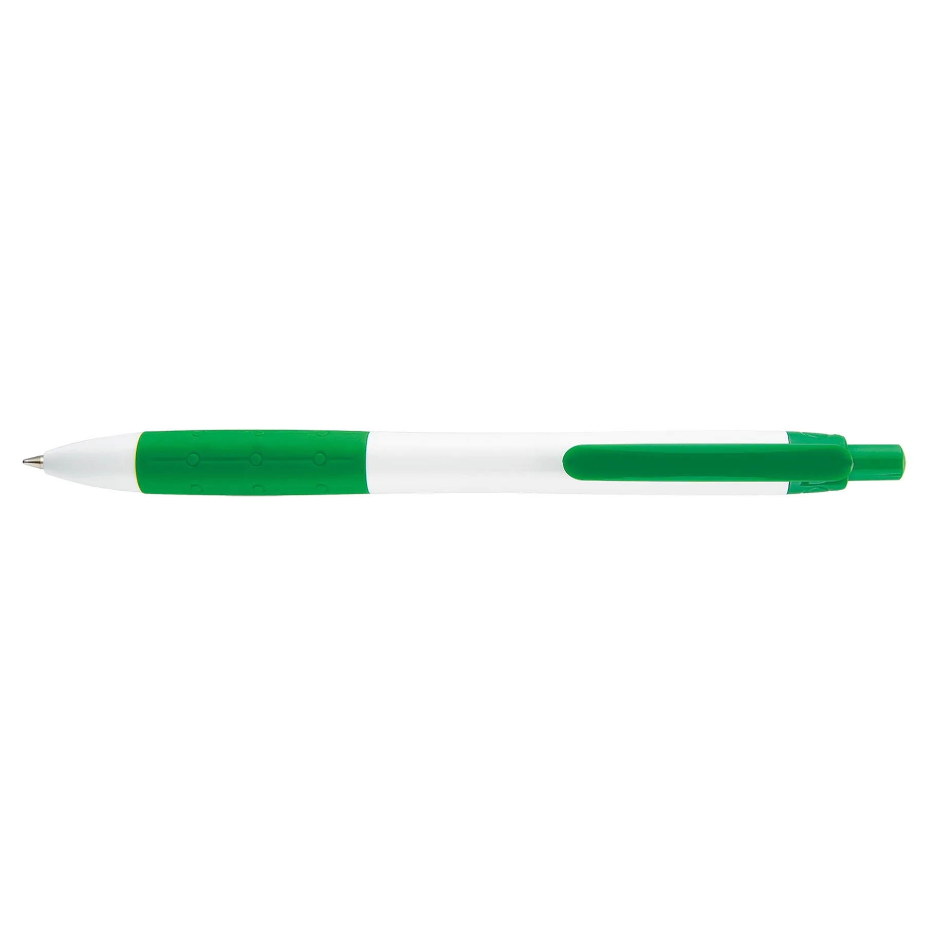 White/Green Blank Front View