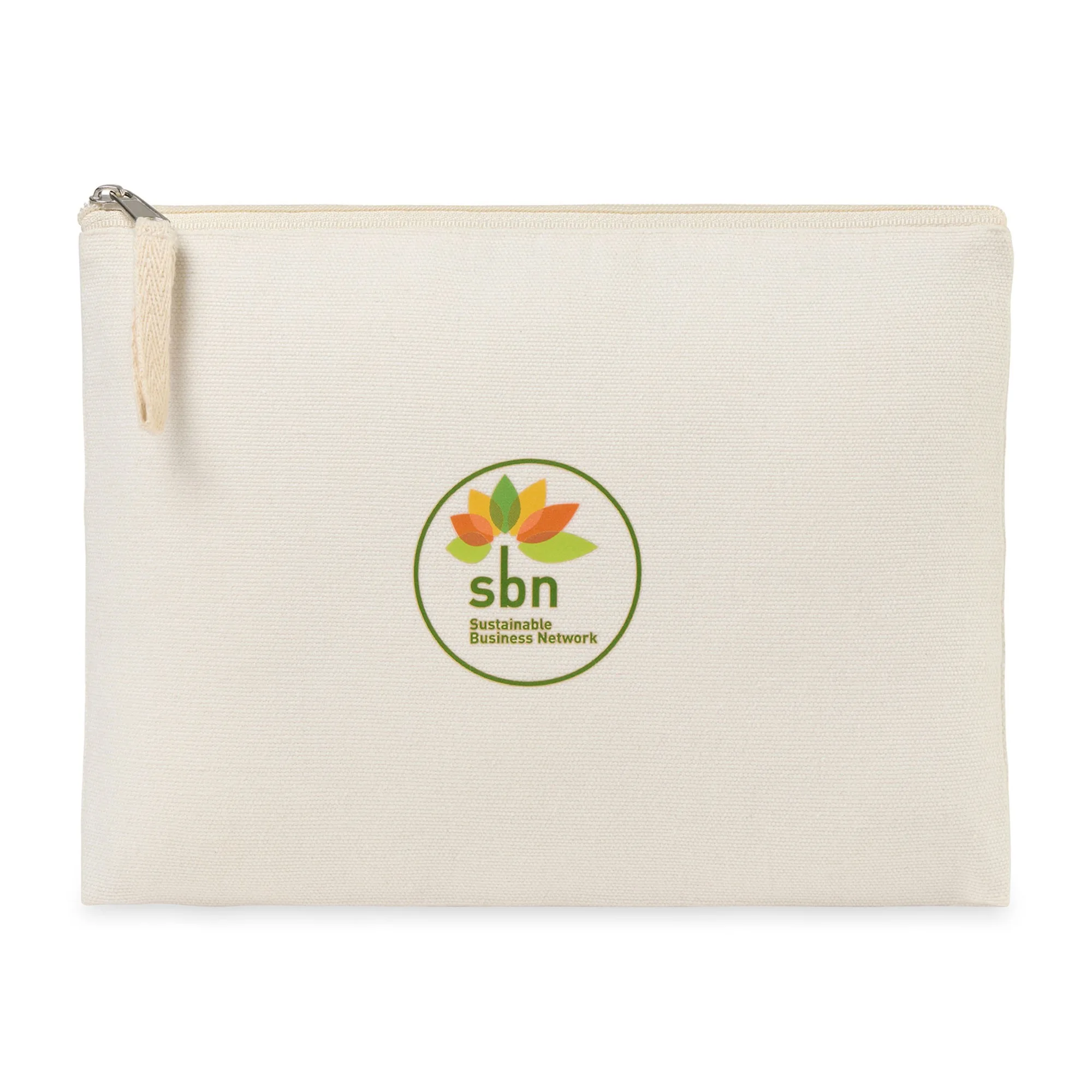 AWARE™ Recycled Cotton Zippered Pouch - Natural