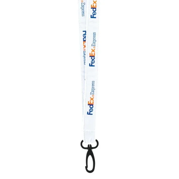 3/4" Woven Text Lanyard (QuickShip) 5-6 Weeks view 4