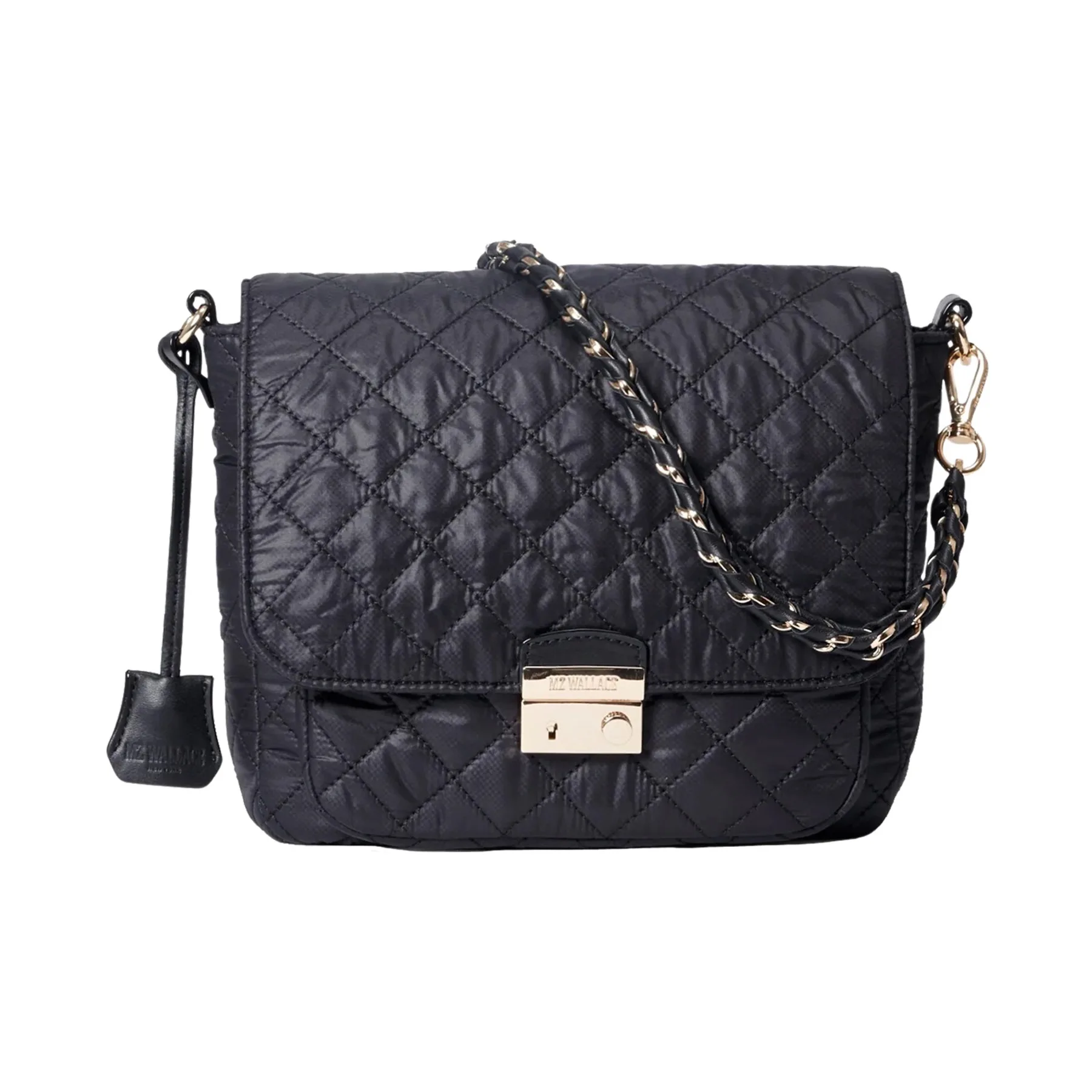 MZ Wallace Medium Crosby Lock Crossbody II - Black