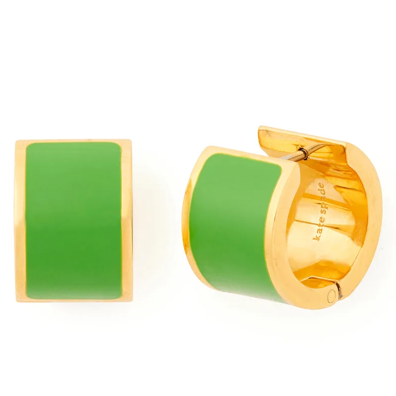 kate spade new york Heritage Spade Flower Huggies - Kate Spade Green