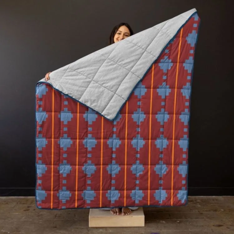 Soft Block Large Blanket view 3