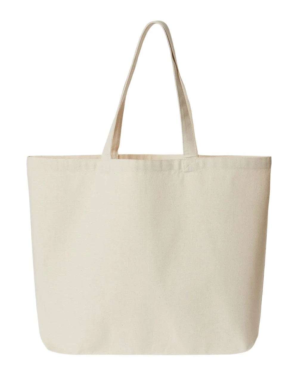 OAD® Jumbo Recycled Midweight Gusseted Canvas Tote Bag view 3