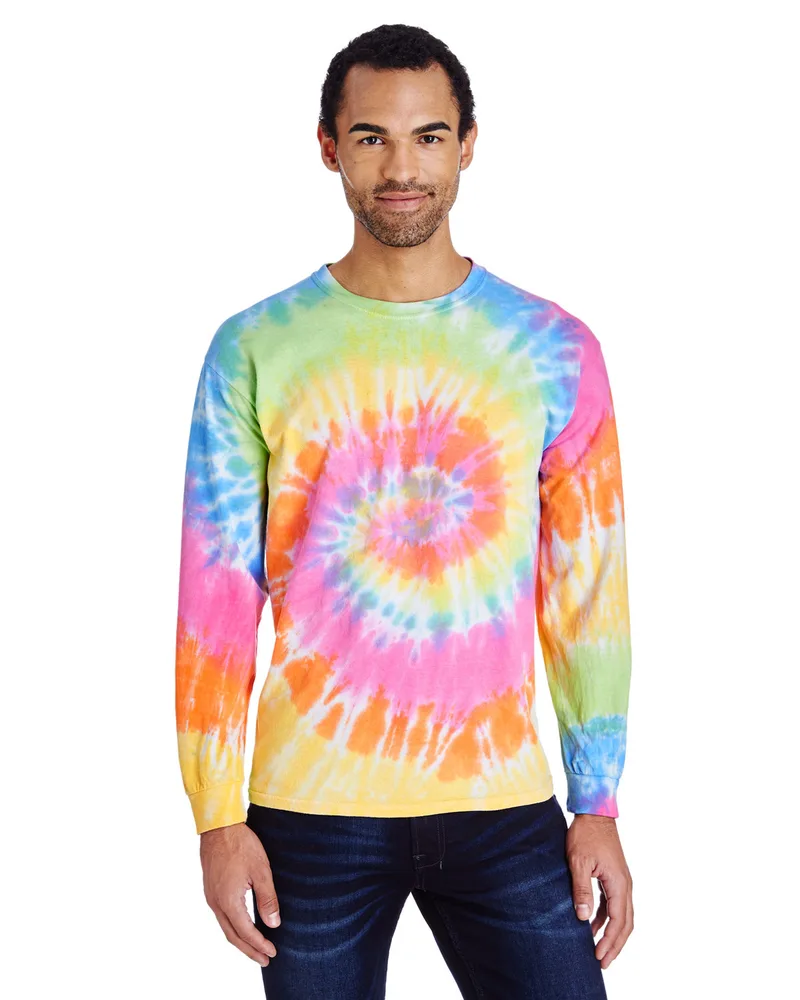 Tie-Dye Adult Long-Sleeve T-Shirt view 6