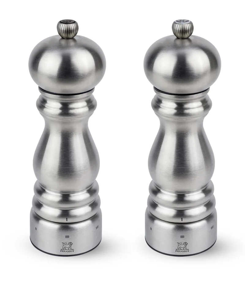 Peugeot Paris Chef U'Select 18Cm Manual Salt And Pepper Mill Duo - Stainless Steel