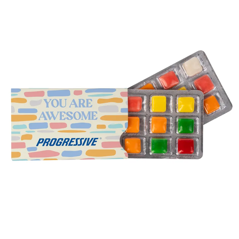 Assorted Chicklet Gum Pack 24pc