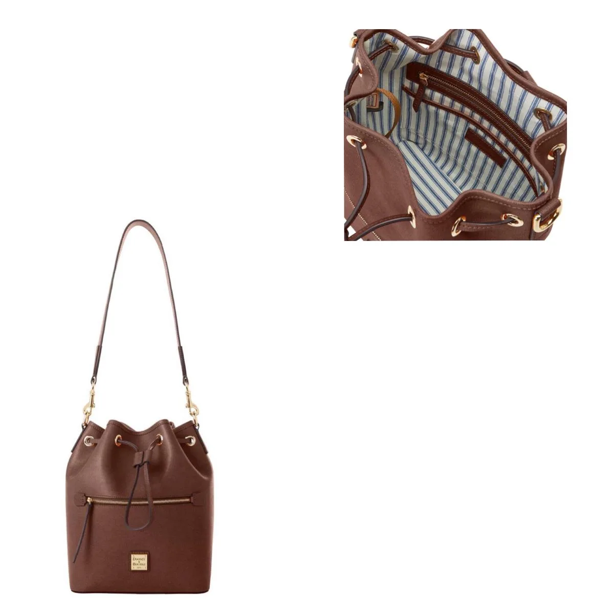 Dooney & Bourke Amber Saffiano Drawstring
