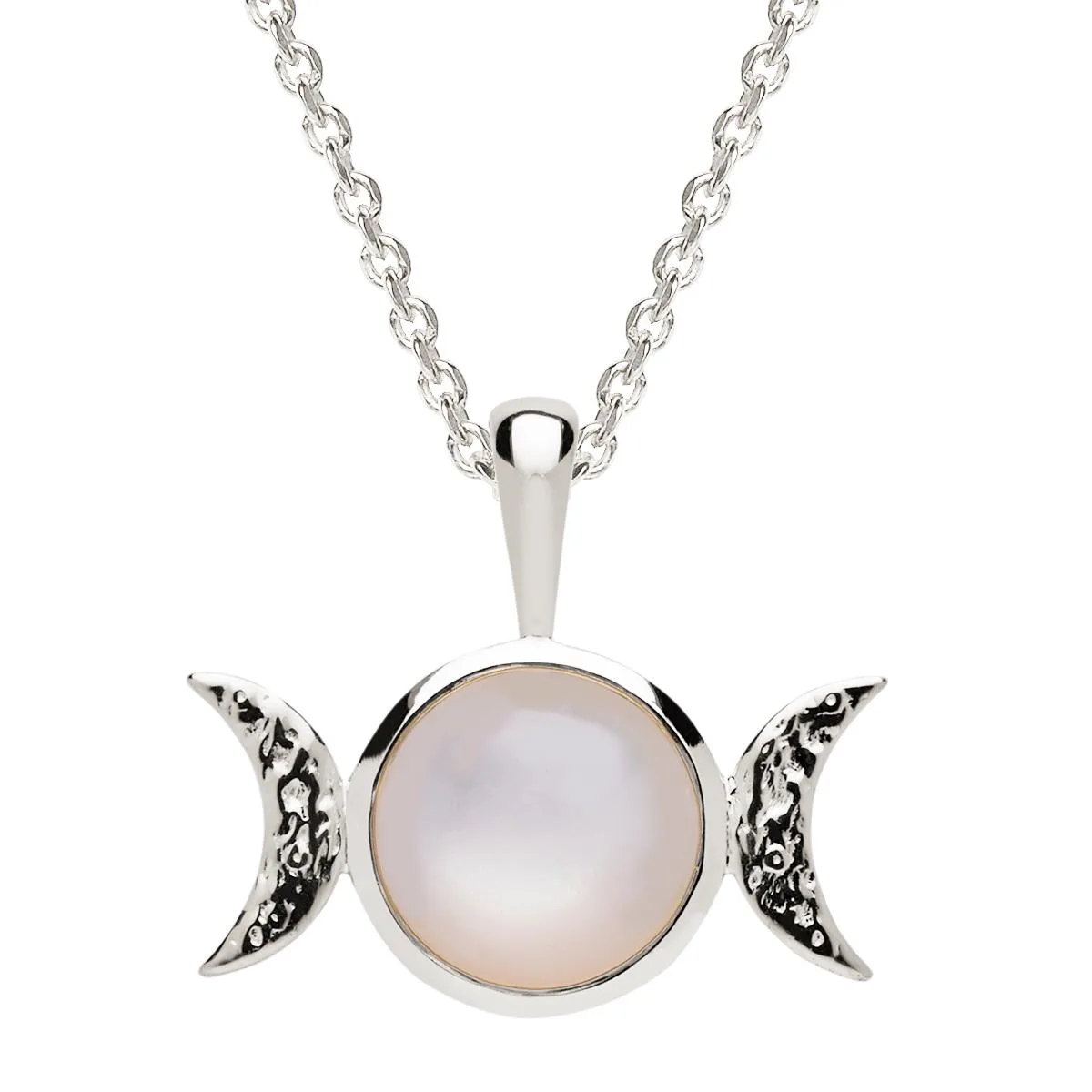 Jilco Inc Triple Moon Necklace - Sterling Silver
