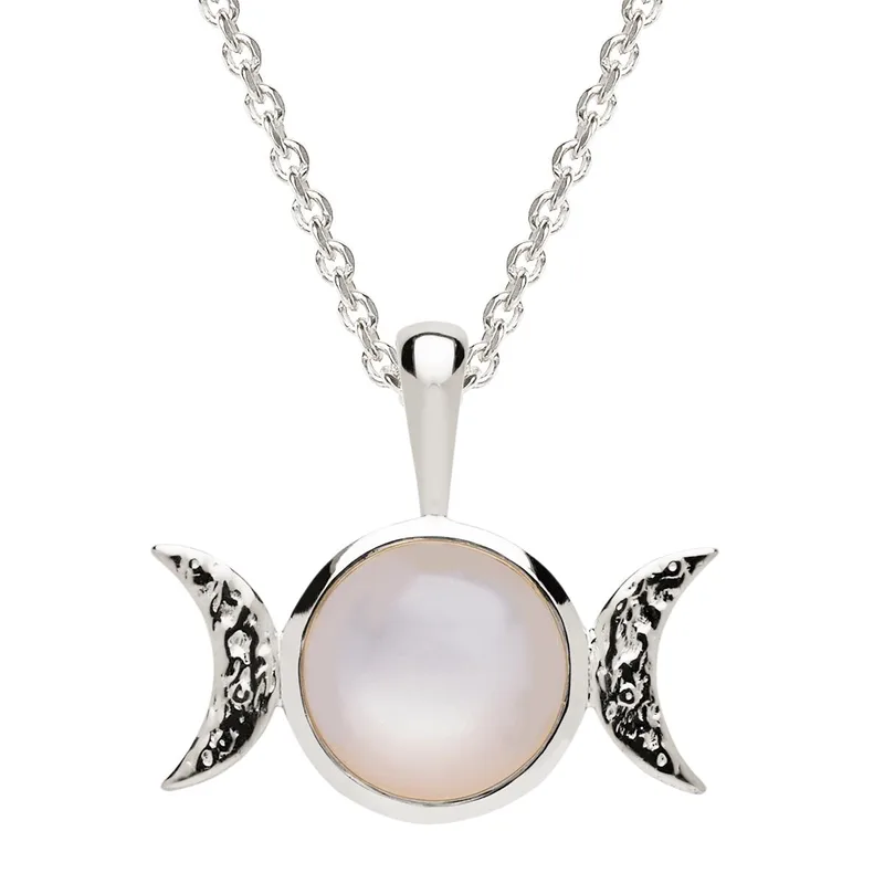 Jilco Inc Triple Moon Necklace - Sterling Silver