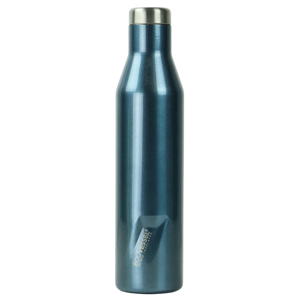 EcoVessel Aspen 25 Oz Insulated Ss Water Bottle - Blue Moon