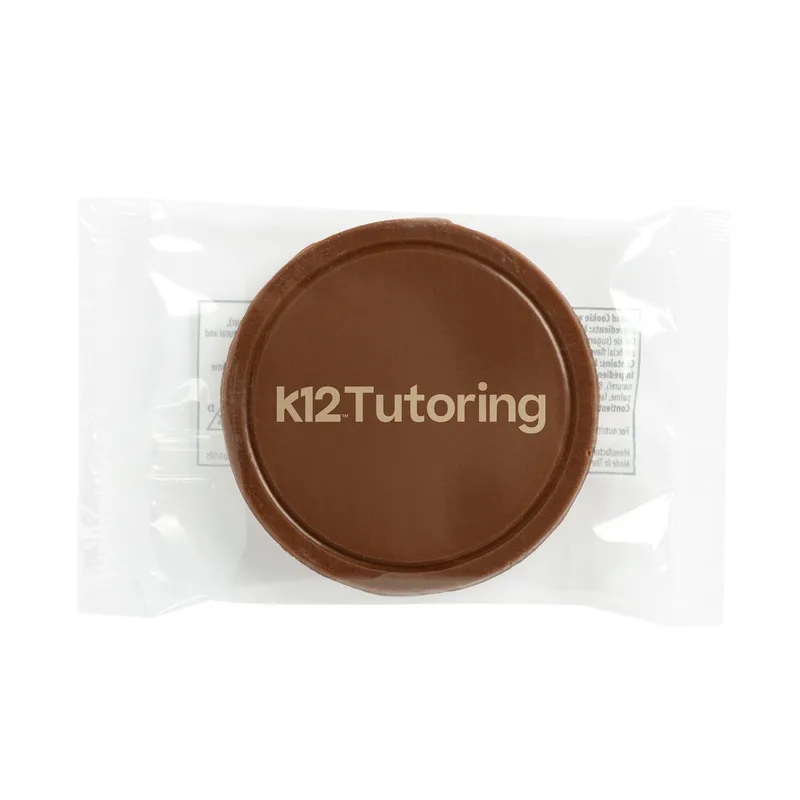 Etched Round Chocolate Cookie