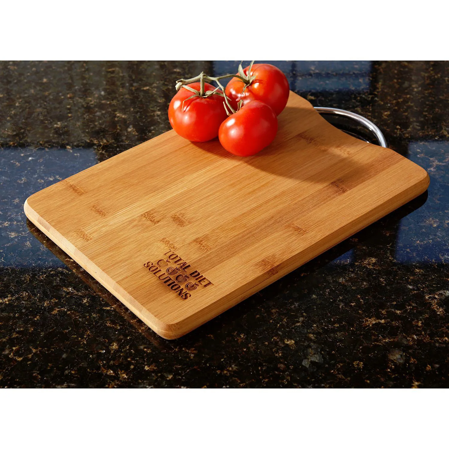 Bamboo Cutting Board with Handle view 2