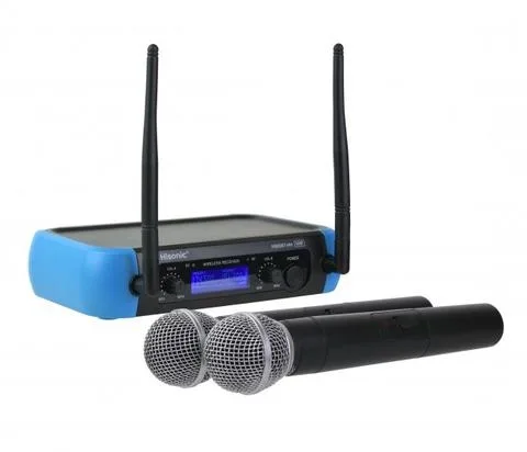 Hisonic® Handheld Wireless Microphone w/2 XLR Output & 1 RCA Jack