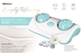 Vivitar® Reflexology Therapy Teal Electronic Dual Foot Massager