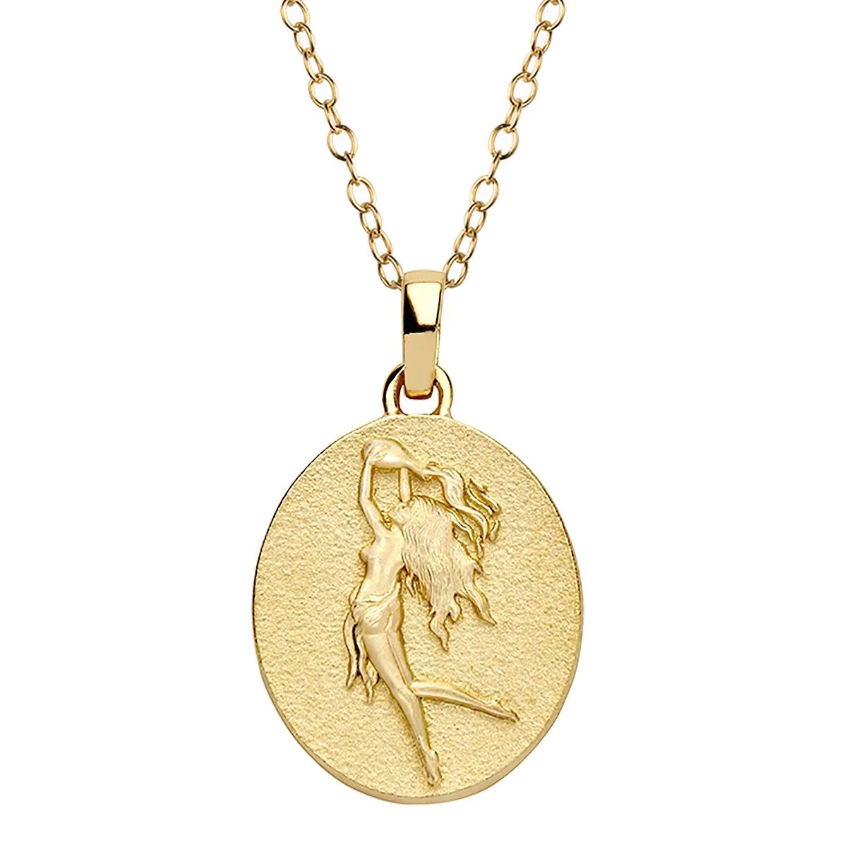 Jilco Inc Aquarius Necklace - Yellow Gold Plated