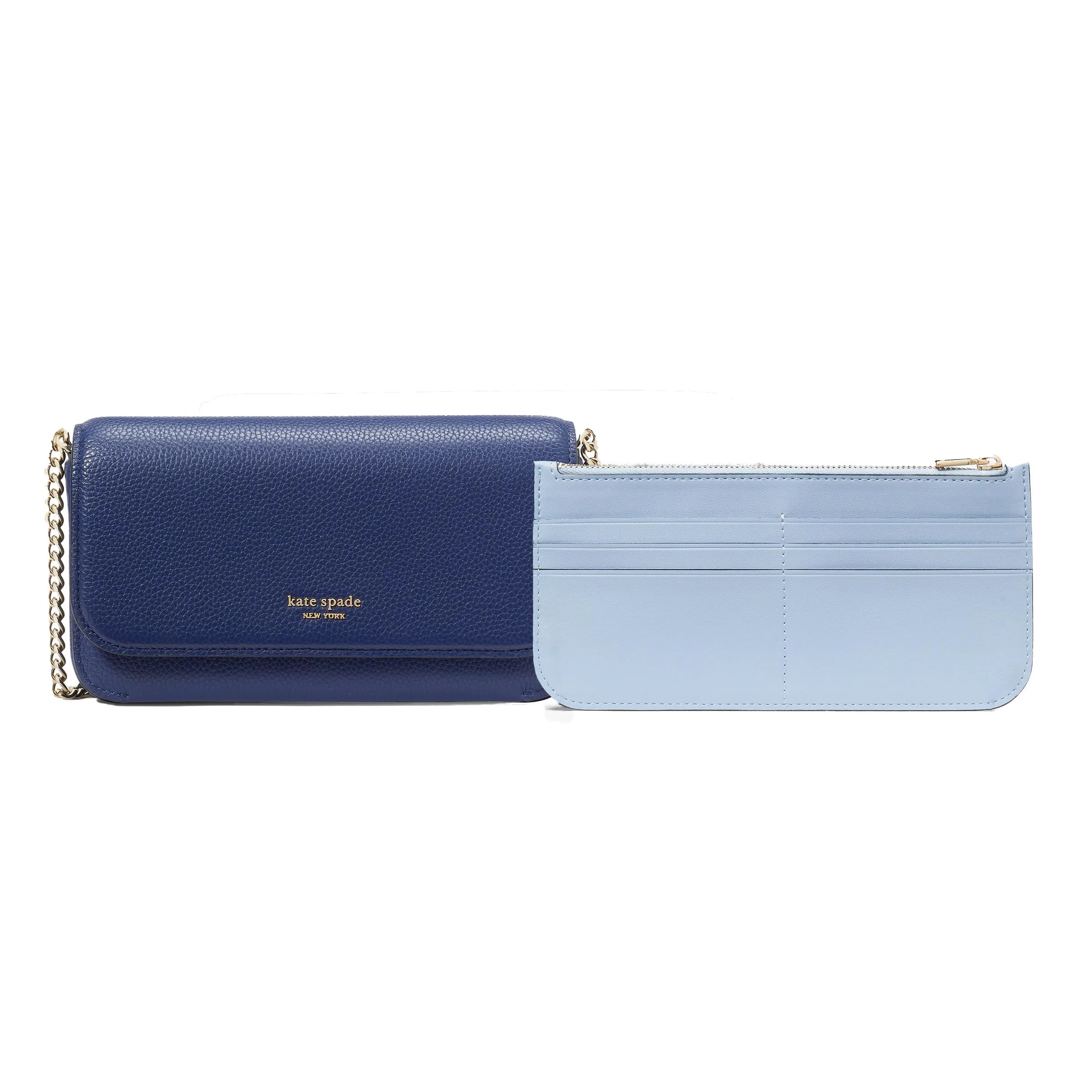 kate spade new york Ava Flap Chain Wallet - Outerspace