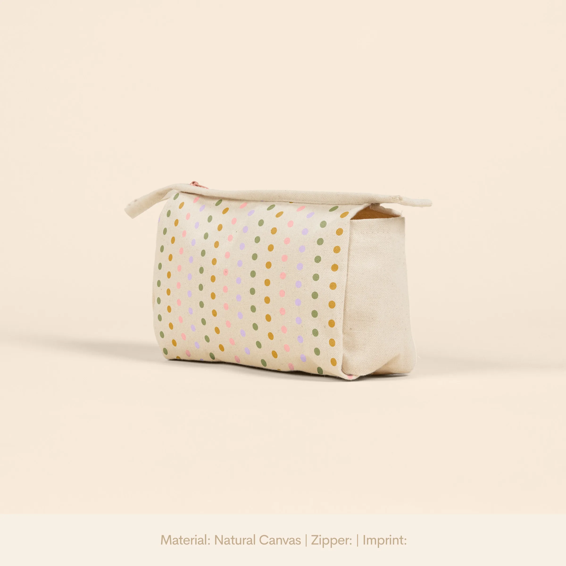 Natural Canvas Medium Jetsetter Pouch