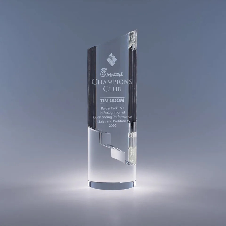 11" Trek Crystal Award
