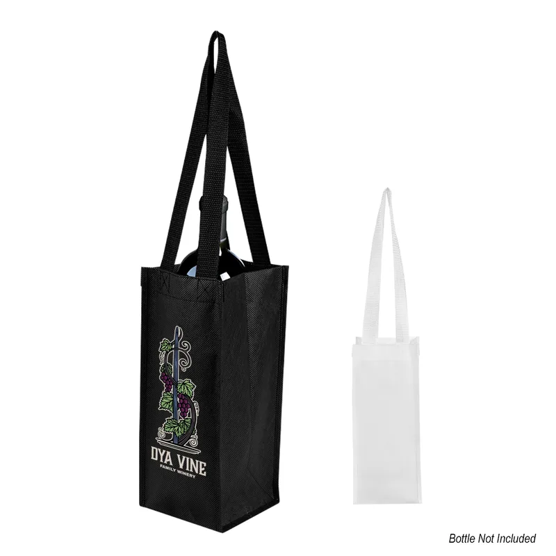 Venice Rpet Non-woven Laminated Wine Bag view 2