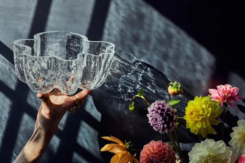 Kosta Boda Crackle Clear Bowl