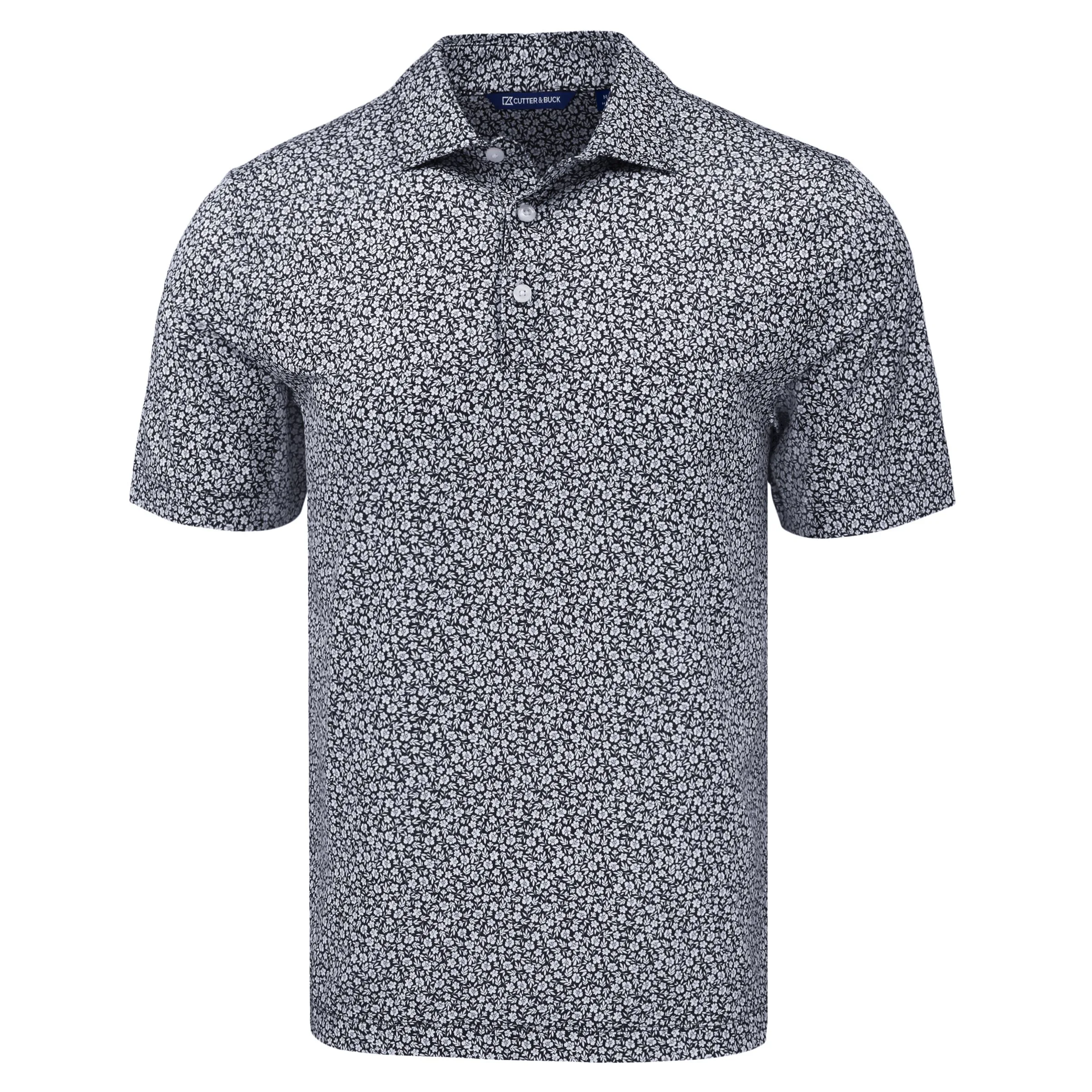 Cutter & Buck Pike Eco Flora Print Recycled Mens Polo view 2