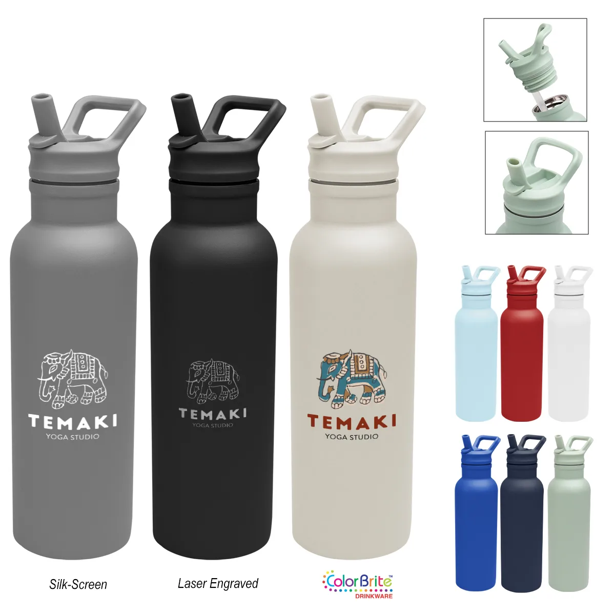 17 Oz. Hailey Recycled Stainless Steel Bottle view 2
