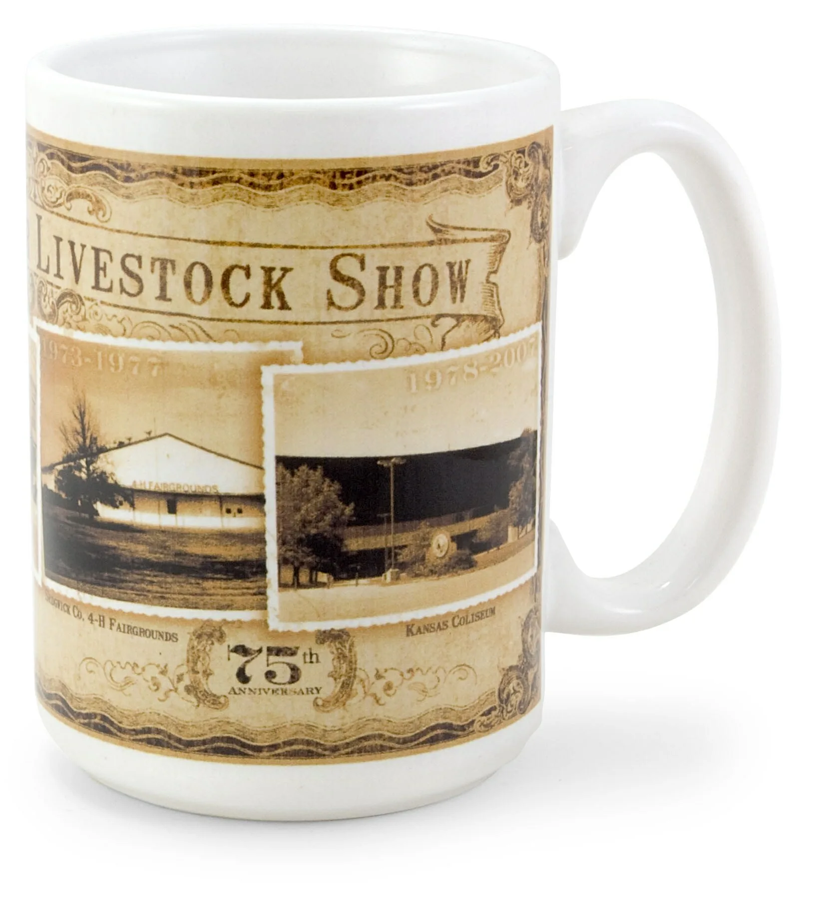15 Oz. White Ceramic El Grande Sublimation Mug