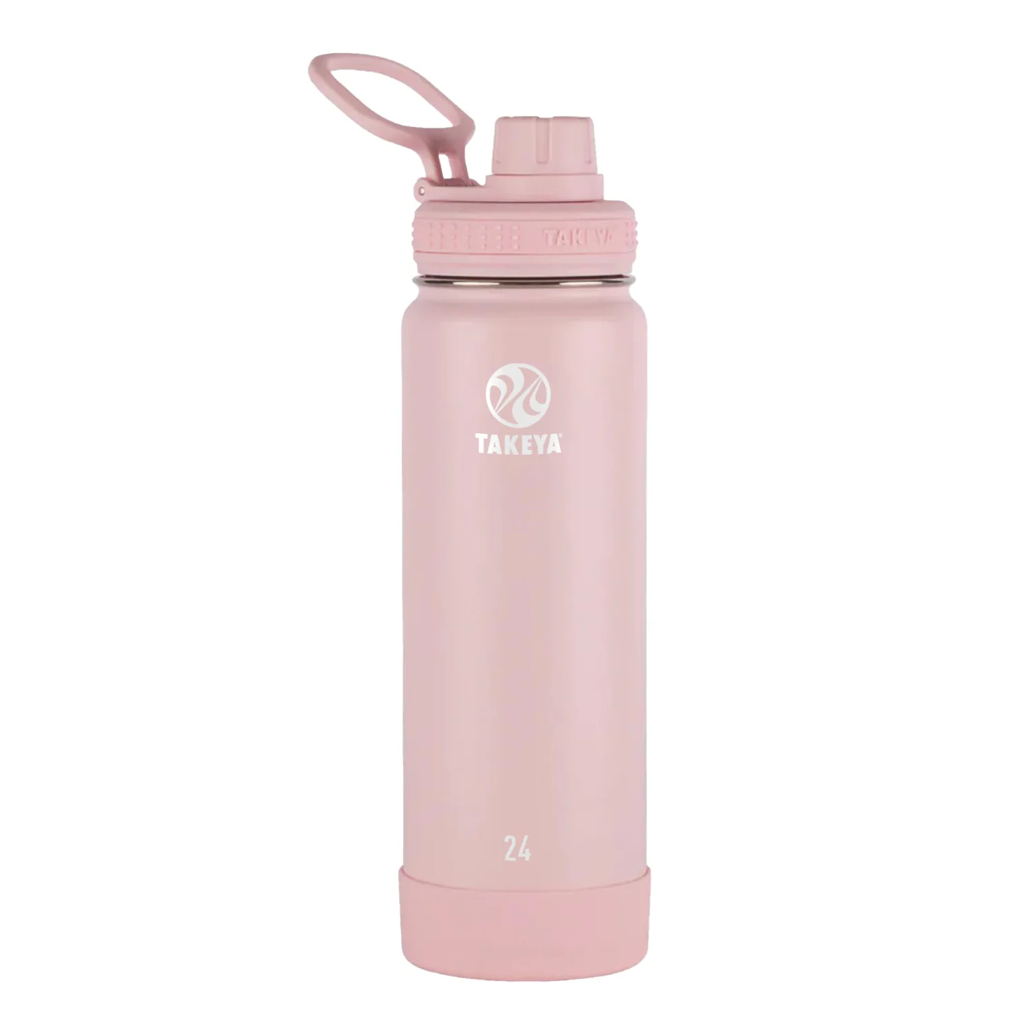 24 oz Takeya® Stainless Steel Insulated Active Water Bottle w/ Spout Lid view 4