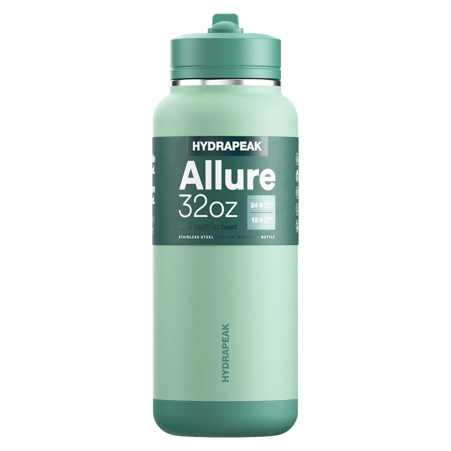 32 oz Hydrapeak® Stainless Steel Insulated Allure Sport Water Bottle w/ Straw Lid view 6