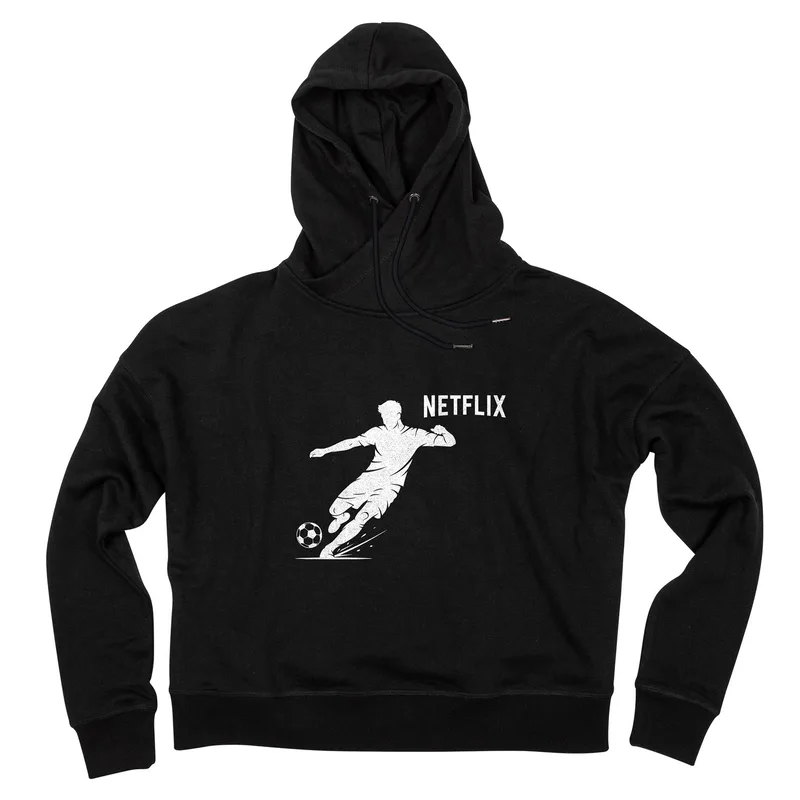 Soccer ACE Ladies Cropped Boxy Hoodie view 2