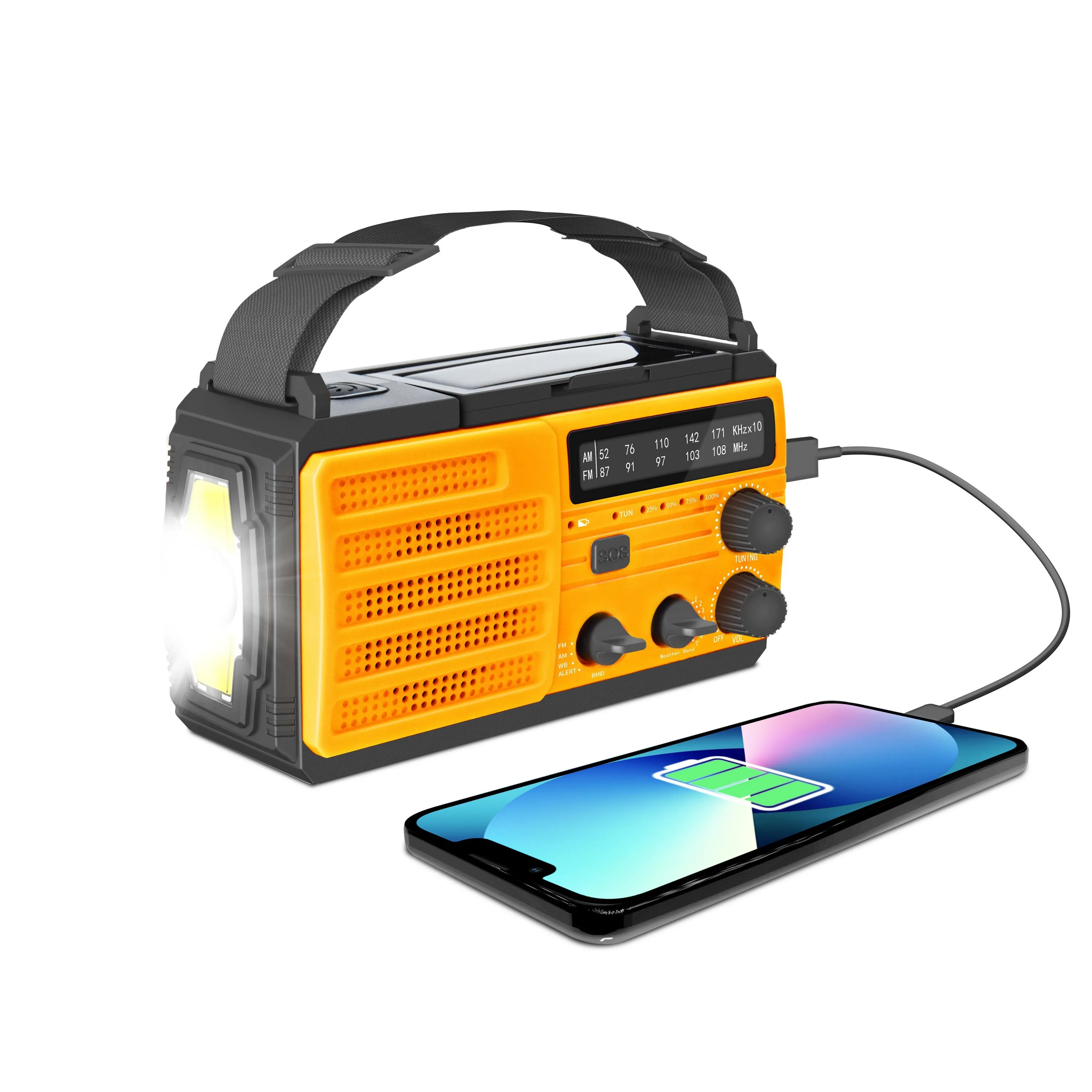 Kaito Emergency Radios & Wireless Mics Voyager V3 Am/Fm/Noaa Emergency Weather Alert - Orange