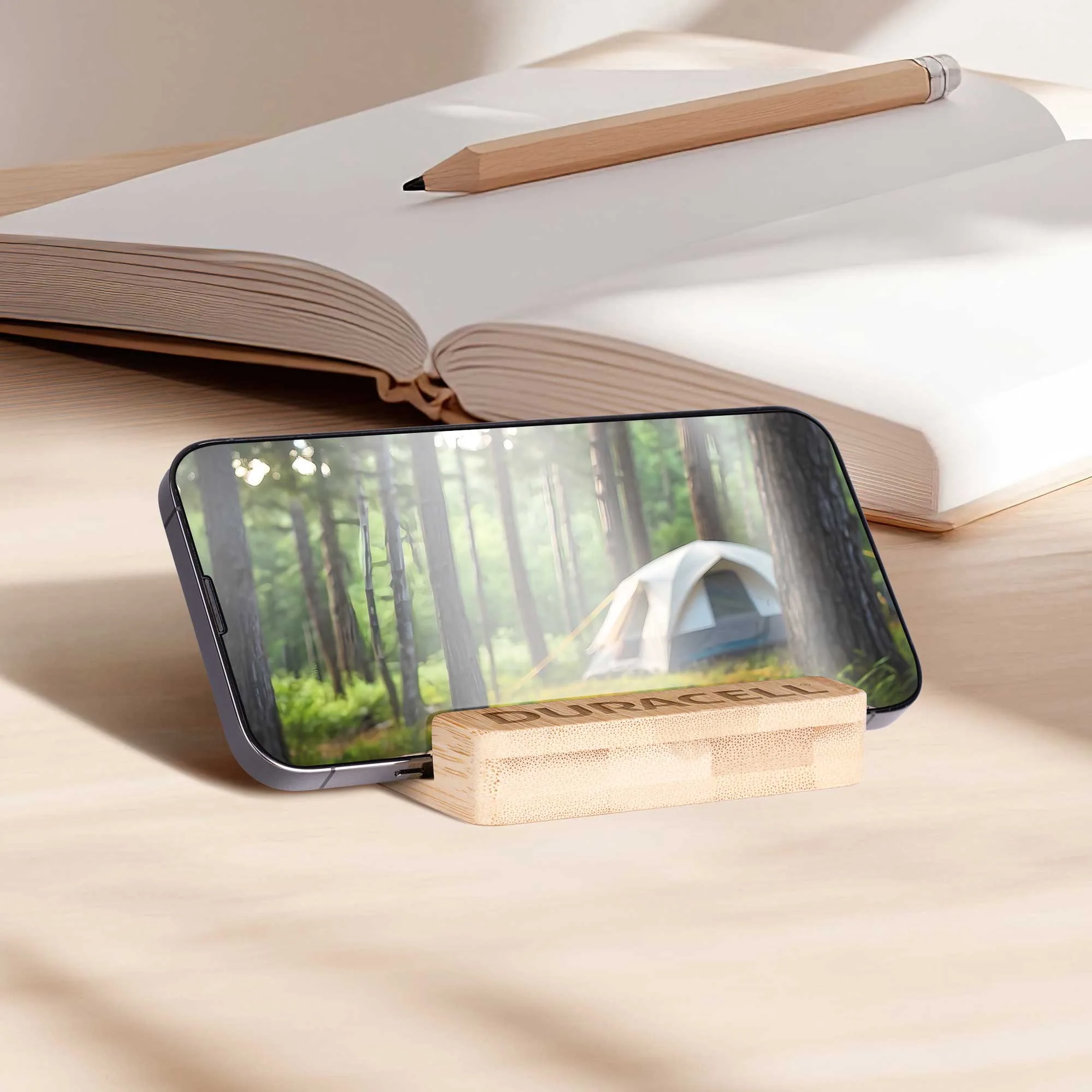 Bamboo Stand & Keypad Stress Reliever view 7