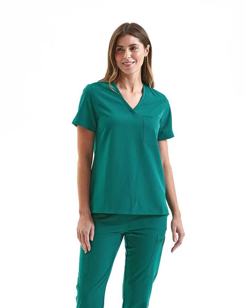 ONNA BY PREMIER Women's Limitless V-Neck Stretch Scrub Top view 4