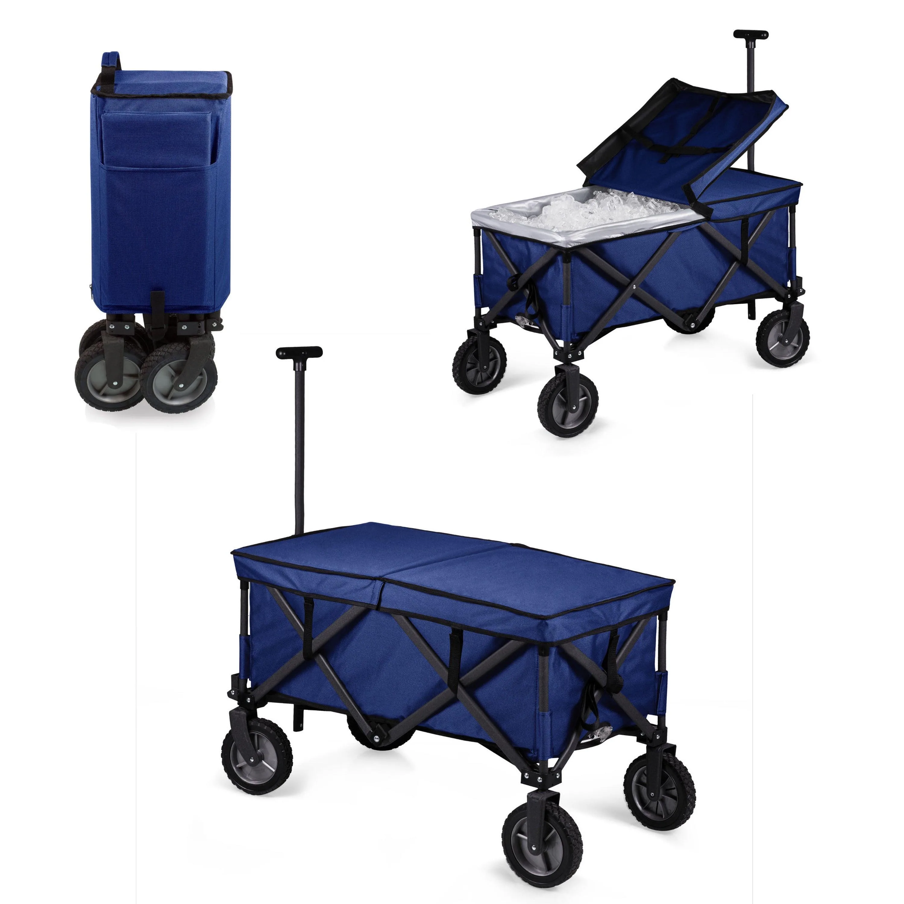 Oniva Adventure Wagon Elite Portable Utility Wagon W/ Table & Liner Blue