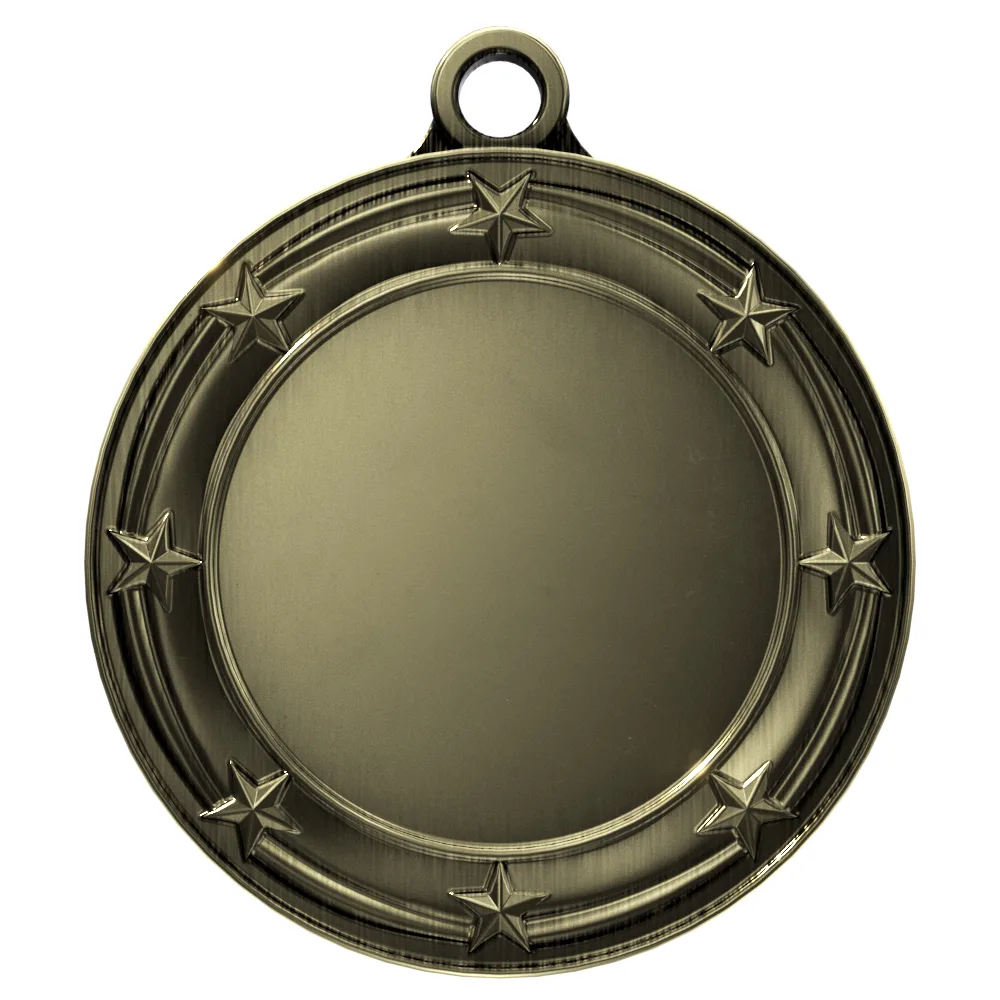 Vibraprint® Antique Star Border Insert Medallion (1-3/4") view 2